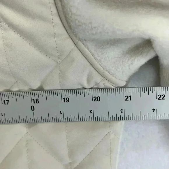 Storm Creek Women's Fleece Jacket Size Large Cream Full Front Zip - Picture 10 of 11